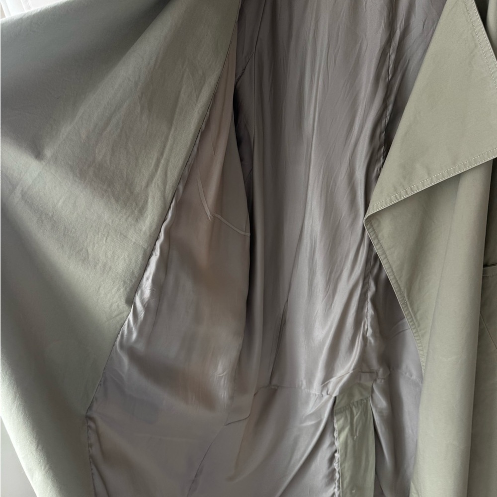 Mango Olive Light Trench Coat, S, Casual Chic - Picture 3 of 14
